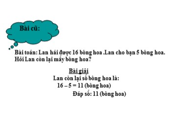 Bài giảng môn Toán Lớp 1 - Bài: Luyện tập chung (Trang 152)