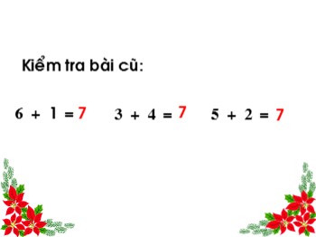 Bài giảng môn Toán Lớp 1 - Bài: Phép trừ trong phạm vi 7