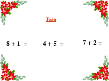 Bài giảng môn Toán Lớp 1 - Bài: Phép trừ trong phạm vi 9