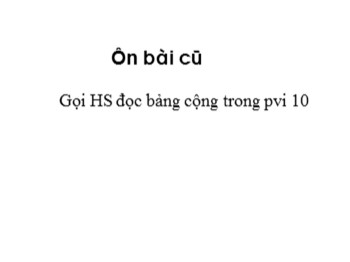 Bài giảng môn Toán Lớp 1 - Tuần 10 - Bài: Khối hộp chữ nhật, khối lập phương