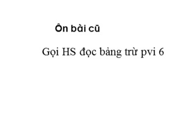 Bài giảng môn Toán Lớp 1 - Tuần 12 - Bài: Luyện tập (Trang 62)