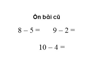 Bài giảng môn Toán Lớp 1 - Tuần 13 - Bài: Luyện tập (Trang 66)