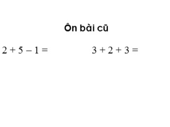 Bài giảng môn Toán Lớp 1 - Tuần 18 - Bài: Ôn tập