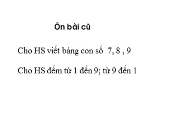 Bài giảng môn Toán Lớp 1 - Tuần 2 - Bài: Số 0