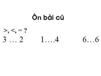 Bài giảng môn Toán Lớp 1 - Tuần 4 - Bài: Luyện tập (Trang 26)