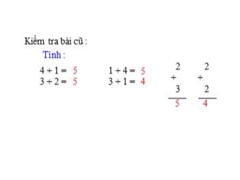 Bài giảng môn Toán Lớp 1 - Tuần 8 - Bài: Luyện tập