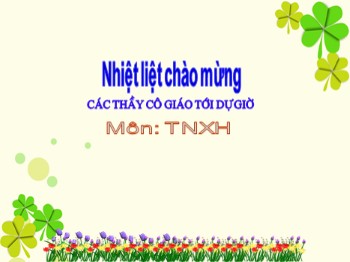 Bài giảng môn Tự nhiên và xã hội Lớp 1 - Bài 14: Cơ thể em (Tiết 3)