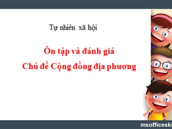 Bài giảng môn Tự nhiên và xã hội Lớp 1 - Bài: Ôn tập và đánh giá Chủ đề Cộng đồng địa phương (Tiết 1)