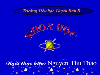 Bài giảng môn Khoa học Khối 4 - Tuần 5, Bài 9: Sử dụng hợp lí các chất béo và muối ăn - Nguyễn Thu Thảo