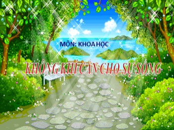 Bài giảng môn Khoa học Lớp 4 - Tuần 18, Bài 36: Không khí cần cho sự sống