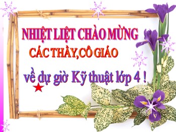 Bài giảng môn Kĩ thuật Lớp 4 - Tuần 9, Bài 5: Khâu đột thưa (Tiếp theo)