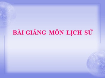 Bài giảng môn Lịch sử 4 - Tuần 25, Bài: Trịnh-Nguyễn phân tranh