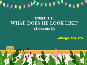 Bài giảng môn Tiếng Anh Lớp 4 - Unit 14: What does he look like ? - Lesson 1