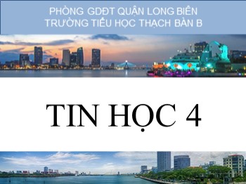 Bài giảng môn Tin học Lớp 4 - Bài: Cách thao tác với các bài tập tương tác