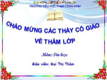 Bài giảng môn Tin học Lớp 4 - Bài: Chỉnh sửa ảnh với phần mềm Fotor