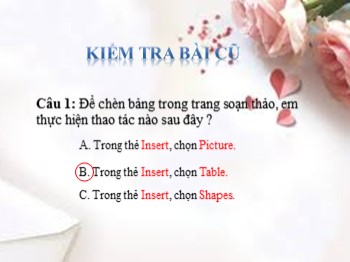 Bài giảng môn Tin học Lớp 4 - Chủ đề III: Soạn thảo văn bản - Bài 5: Xữ lí một phần văn bản, hình và tranh ảnh