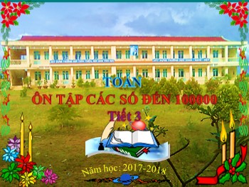 Bài giảng môn Toán Lớp 4 - Bài: Ôn tập các số đến 100000 - Năm học 2017-2018