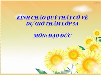 Bài giảng môn Đạo đức Lớp 3 - Bài: Giữ lời hứa (Tiết 2)