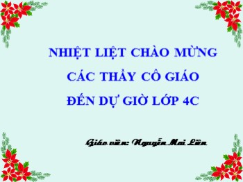 Bài giảng môn Khoa học Lớp 4 - Bài: Phòng một số bệnh lây qua đường tiêu hóa - Nguyễn Mai Liên