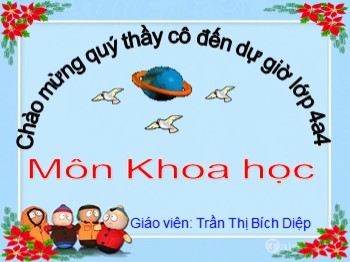 Bài giảng môn Khoa học Lớp 4 - Tuần 21: Âm thanh - Trần Thị Bích Diệp