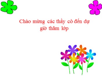 Bài giảng môn Tập đọc 4 - Tuần 22 - Bài: Chợ Tết