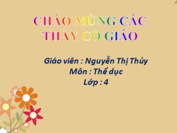 Bài giảng môn Thể dục Lớp 4 - Tuần 6, Bài 12: Đi đều vòng phải, vòng trái, đổi chân khi đi đều sai nhịp. Trò chơi 