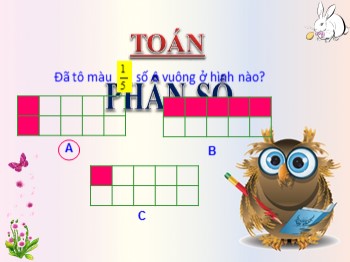 Bài giảng môn Toán Lớp 4 -Tuần 20 - Bài: Phân số