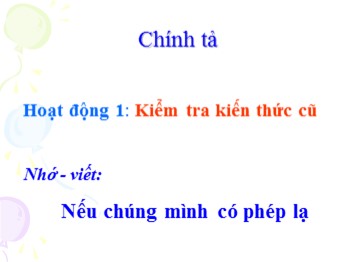 Bài giảng môn Chính tả 4 - Tuần 12 - Bài: Người chiến sĩ giàu nghị lực