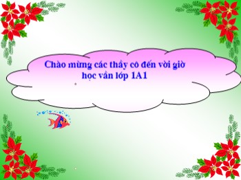 Bài giảng môn Học vần Lớp 1 - Tuần 8 - Bài: ôi-ơi