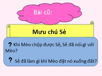 Bài giảng môn Tập đọc Lớp 1 - Tuần 28 - Bài: Ngôi nhà