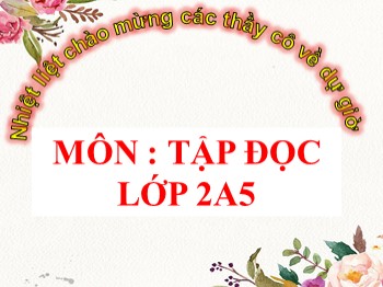 Bài giảng môn Tập đọc Lớp 2- Tuần 13 - Bài: Quà của bố