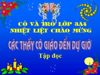 Bài giảng môn Tập đọc Lớp 3 - Bài: Ông ngoại