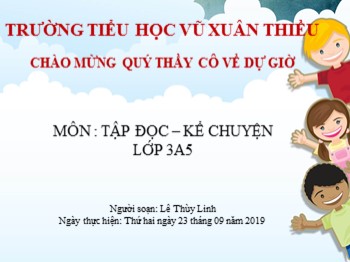 Bài giảng môn Tập đọc Lớp 3 - Tuần 3 - Bài: Chiếc áo len - Lê Thùy Linh