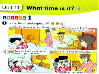 Bài giảng môn Tiếng Anh 4 - Unit 11: What time is it - Lesson 1