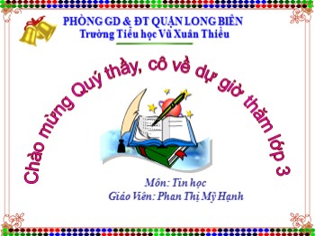 Bài giảng môn Tin học Lớp 3 - Tuần 3 - Bài 5: Tập gõ bàn phím