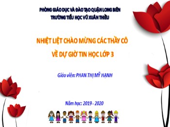 Bài giảng môn Tin học Lớp 3 - Tuần 6 - Bài 6: Thư mục