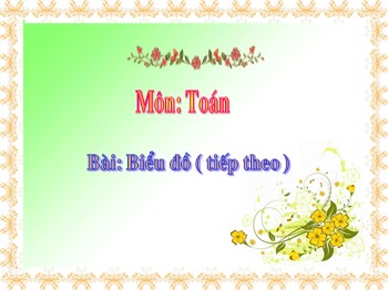 Bài giảng môn Toán Khối 4 - Tuần 5 - Bài: Biểu đồ (Tiếp theo)