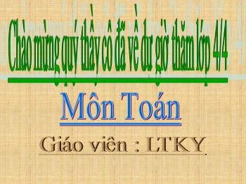 Bài giảng môn Toán Lớp 4 - Tuần 05 - Bài: Biểu đồ