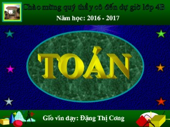 Bài giảng môn Toán Lớp 4 - Tuần 8, Bài 25: Hai đường thẳng vuông góc