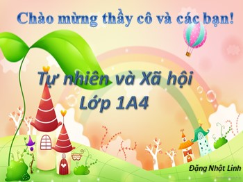 Bài giảng môn Tự nhiên và xã hội 1 - Bài 9: Hoạt động và nghỉ ngời