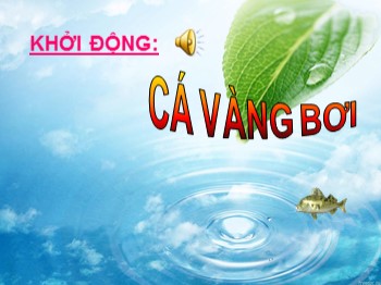 Bài giảng Tự nhiên và xã hội Lớp 1 - Tuần 25 - Bài: Con cá