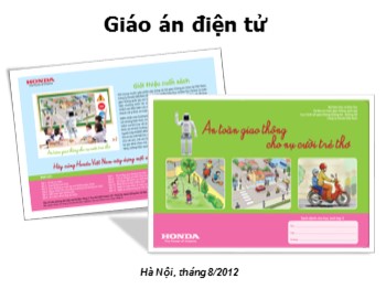 Giáo án điện tử môn An toàn giao thông Lớp 4 - Bài 7: Đi xe đạp qua đường an toàn