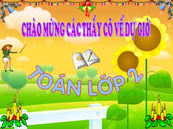 Giáo án điện tử môn Toán Lớp 2 - Bài: 8 cộng với một số 8 + 5