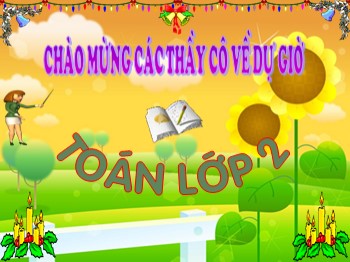 Giáo án điện tử môn Toán Lớp 2 - Tuần 39 - Bài: Phép tính cộng 9 + 5