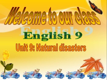 Bài giảng môn Tiếng Anh Lớp 9 - Unit 9: Natural disasterss - Lesson 4: Write