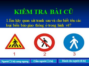 Bài giảng An toàn giao thông Lớp 2 - Bài 4: Đi bộ và qua đường an toàn