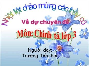 Bài giảng Chính tả Lớp 3 - Bài: Người mẹ