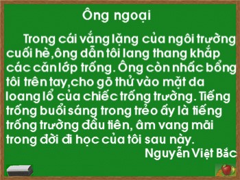 Bài giảng Chính tả Lớp 3 - Bài: Ông ngoại (Tiết 2)