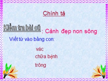 Bài giảng Chính tả Lớp 3 - Tuần 13 - Bài: Đêm trăng trên Hồ Tây