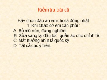 Bài giảng Đạo đức Lớp 1- Bài 7: Đi học đều và đúng giờ